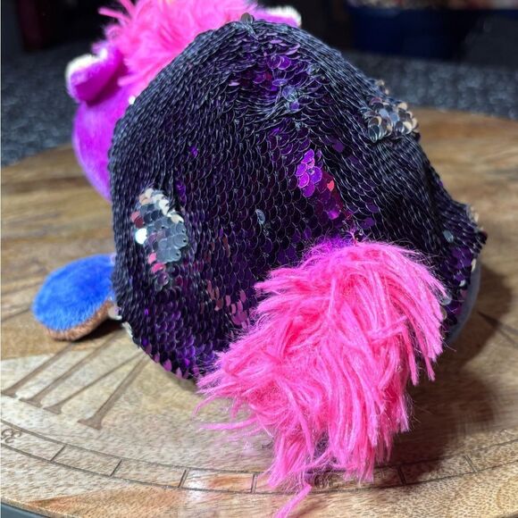 11” Flip-A-Zoo Geo Giraffe Ava Hippo Stuffed Animal
Plush Toy Reversible Sequins - Picture 5 of 16